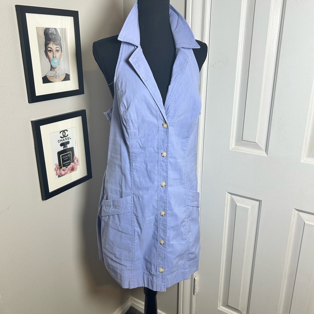 MAEVE- Anthropologie - Light purple (periwinkle) Sleeveless Button-Up Dress